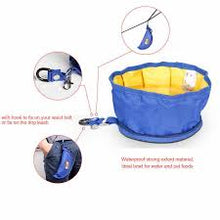 Load image into Gallery viewer, Foldable dog bowl food/water storage bag