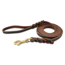 Load image into Gallery viewer, Genuine Leather Dog Leash