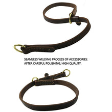 Load image into Gallery viewer, Real Leather Slip Collar