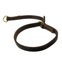 Load image into Gallery viewer, Real Leather Slip Collar