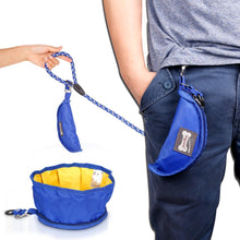 Load image into Gallery viewer, Foldable dog bowl food/water storage bag
