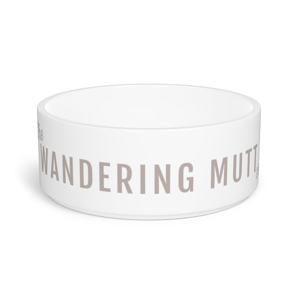 The Wandering Mutt Co. Pet Bowl