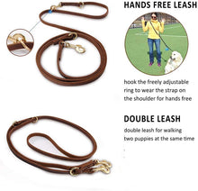Load image into Gallery viewer, Genuine Leather Dog Leash: Benepaw
