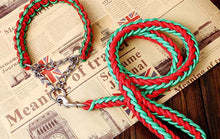 Load image into Gallery viewer, Matching Martingale Collar and Leash Rope Sets
