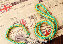 Load image into Gallery viewer, Matching Martingale Collar and Leash Rope Sets
