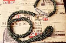 Load image into Gallery viewer, Matching Martingale Collar and Leash Rope Sets
