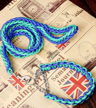 Load image into Gallery viewer, Matching Martingale Collar and Leash Rope Sets
