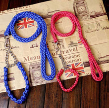 Load image into Gallery viewer, Matching Martingale Collar and Leash Rope Sets
