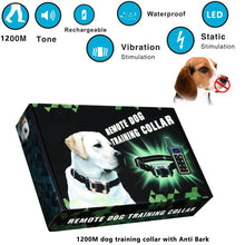 Load image into Gallery viewer, Trainertec PTS1200 LED Remote Dog Training Collar
