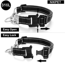 Load image into Gallery viewer, NIKPET Reflective Martingale Dog Collar
