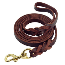 Load image into Gallery viewer, Genuine Leather Dog Leash
