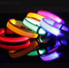 Load image into Gallery viewer, LED Dog Collar with USB Charging Colorful Lights
