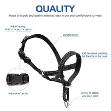 Load image into Gallery viewer, Dog Reflective Nose Lead with snout padding
