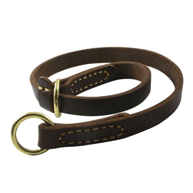 Real Leather Slip Collar
