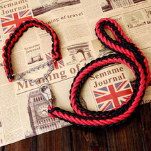 Load image into Gallery viewer, Matching Martingale Collar and Leash Rope Sets
