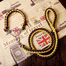 Load image into Gallery viewer, Matching Martingale Collar and Leash Rope Sets
