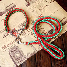 Load image into Gallery viewer, Matching Martingale Collar and Leash Rope Sets
