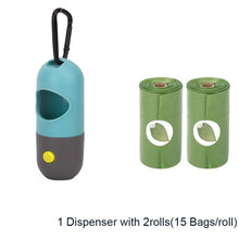 Load image into Gallery viewer, Dog Poop Bag Dispenser with LED light + Waste Bags
